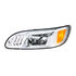 31082 by UNITED PACIFIC - Headlight Assembly - LH, LED, Chrome Housing, High/Low Beam, with LED Signal Light, Position Light, Side Marker Light and Daytime Running Light