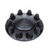 10339 by UNITED PACIFIC - Axle Hub Cover - Front, Matte Black, Pointed, with 33mm Thread-On Nut Cover