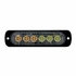 36926B by UNITED PACIFIC - Multi-Purpose Warning Light - 6 High Power LED Super Thin Directional Warning Light, Amber & White LED