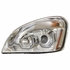 31226 by UNITED PACIFIC - Projection Headlight Assembly - LH, Chrome Housing, High/Low Beam, with Dual Mode Amber LED Light Bar
