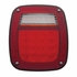 38478 by UNITED PACIFIC - Brake/Tail/Turn Signal Light - LED Universal Combination Tail Light, with License Light