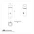 40020 by UNITED PACIFIC - Toggle Switch - Short, with Clear Diamond, for Kenworth