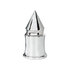 10554CB by UNITED PACIFIC - Wheel Lug Nut Cover Set - 33mm x 4 3/8", Chrome, Plastic, V- Spike, Push-On Style