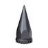 10548B by UNITED PACIFIC - Wheel Lug Nut Cover - 33mm x 4.75", Black, Spike, with Flange- Thread-On
