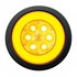 37133BAK by UNITED PACIFIC - Turn Signal Light - 21 LED 4" "Glo", Amber LED/Amber Lens