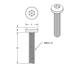 23822-1 by UNITED PACIFIC - Dash Panel Screw - Dash Screw, Long, OEM Style, for Kenworth