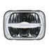 31120 by UNITED PACIFIC - Headlight - 7 High Power, LED, RH/LH, 5 x 7", Rectangle, Chrome Housing, High/Low Beam, with LED Light Bar and Reinforced Aluminum Reflector