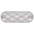 38777 by UNITED PACIFIC - Turn Signal Light - 10 LED, 6" Oval, Amber LED/Clear Lens