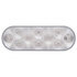 38777 by UNITED PACIFIC - Turn Signal Light - 10 LED 6" Oval, Amber LED/Clear Lens