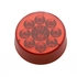 39740 by UNITED PACIFIC - Clearance/Marker Light - Red LED/Red Lens, 2.5", with Pure Reflector, 9 LED
