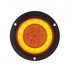 36958 by UNITED PACIFIC - Brake/Tail/Turn Signal Light - Amber LED 4" Round Stop/Turn/Tail "Glo" Light- Flanged