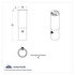 40058 by UNITED PACIFIC - Toggle Switch Cover - Bullet Casing, for Freightliner