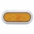 38901B by UNITED PACIFIC - Turn Signal Light - 10 LED 6" Oval Flange Mount, with Chrome Bezel, Amber LED/Amber Lens