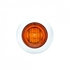 39932 by UNITED PACIFIC - Clearance/Marker Light - with Bezel, 3 LED, Mini, Amber LED/Amber Lens