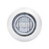 39936 by UNITED PACIFIC - Clearance/Marker Light - with Bezel, 3 LED, Mini, Blue LED/Clear Lens