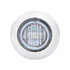 39935 by UNITED PACIFIC - Clearance/Marker Light - with Bezel, 3 LED, Mini, Red LED/Clear Lens