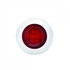 39933 by UNITED PACIFIC - Clearance/Marker Light - with Bezel, 3 LED, Mini, Red LED/Red Lens