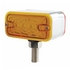 38840 by UNITED PACIFIC - Auxiliary Light - 3 LED T Mount Double Face Light without Bezel, Amber & Red LED/Amber & Red Lens