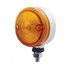 38853 by UNITED PACIFIC - Single Face LED Marker Light - Assembly, 15 LED, Amber Lens/Amber LED, Chrome-Plated Steel, 3" Lens, Round Design