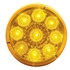 38849BAK by UNITED PACIFIC - Clearance/Marker Light, Amber LED/Amber Lens, 2", with Reflector, 9 LED, with Grommet and Plug