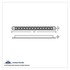 39484B by UNITED PACIFIC - Auxiliary Light - Auxiliary Strip Light, 14 LED 12", Green LED/Clear Lens