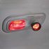 37055 by UNITED PACIFIC - Dome Light Lens - Rectangular, for 2006+ Peterbilt, Red