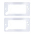 110837 by UNITED PACIFIC - Turn Signal Light Bezel - Clear Anodized Billet Aluminum, for 1969-1977 Ford Bronco