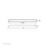 38464B by UNITED PACIFIC - Turn Signal Light - 11 LED 17" Turn Signal Light Bar Only, Amber LED/Clear Lens