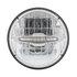 31513 by UNITED PACIFIC - Headlight - 3 High Power, LED, RH/LH, 7", Round, Chrome Housing, High/Low Beam, with 10 White LED Position Light