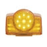 39602 by UNITED PACIFIC - Truck Cab Light - 19 LED Reflector Square, Amber LED/Amber Lens