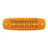 38620B by UNITED PACIFIC - 12-LED Single Function Reflector Rectangular Clearance/Marker Light, Amber Len, Bulk