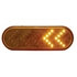 38143B by UNITED PACIFIC - Turn Signal Light - Bulk, 35 LED, 6" Oval Sequential, Amber LED/Lens