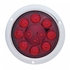 38061 by UNITED PACIFIC - Brake/Tail/Turn Signal Light - 12 LED 4" Deep Dish, Red LED/Red Lens