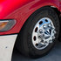 10084B by UNITED PACIFIC - Wheel Lug Nut Cover - 1.5" x 2 3/4", Chrome, Plastic, Tall, Push-On
