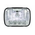 31297 by UNITED PACIFIC - Crystal Lens, 5 High Power LED Headlight - RH/LH, 5 x 7", Rectangle, Chrome Housing, High/Low Beam