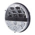 31084 by UNITED PACIFIC - Headlight - 12 High Power, LED, RH/LH, 7", Round, Chrome Housing, High/Low Beam