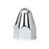 10045CB by UNITED PACIFIC - Wheel Lug Nut Cover Set - 60-Pack, 1-1/2" x 2-3/4" Chrome, Plastic, Pointed Bullet, Push-On