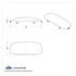 41390 by UNITED PACIFIC - Dome Light Lens - Center, Clear, for 2006+ Kenworth