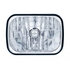 31377 by UNITED PACIFIC - Crystal Headlight - RH/LH, 5 x 7", Rectangle, Chrome Housing, High/Low Beam, H4/HB2 Bulb, with Glass Lens