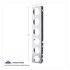 30029 by UNITED PACIFIC - Light Bar Bracket - Stainless Steel, 12 LED Cutout, with 2" Incandescent Flat Lights & Stainless Steel Bezel, for Peterbilt
