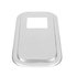 21734 by UNITED PACIFIC - Shift Plate Cover - 4.75" x 4.75" Opening, Stainless Steel, for Peterbilt