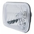 31389 by UNITED PACIFIC - Crystal Headlight - RH/LH, 5 x 7", Rectangle, Chrome Housing, High/Low Beam, H4/HB2 Bulb, with Plastic Lens