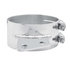 10283 by UNITED PACIFIC - Exhaust Clamp - 6", Stainless, Butt Joint, Angled Bracket