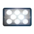 31358 by UNITED PACIFIC - Headlight - 8 High Power, LED, RH/LH, 4 x 6", Rectangle, Chrome Housing, Low Beam