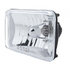 31388 by UNITED PACIFIC - Crystal Headlight - RH/LH, 4 x 6", Rectangle, Chrome Housing, High/Low Beam, 9007 Bulb, Includes 9007 Bulb Adapter Plug