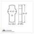 38887 by UNITED PACIFIC - Emblem Light - 32 LED Light, Amber LED/Clear Lens, for Kenworth