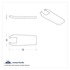 42014 by UNITED PACIFIC - Hood Latch Handle Cover - For International