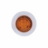 37967 by UNITED PACIFIC - Clearance/Marker Light - with Bezel, 3 LED, Dual Function, Mini, Amber LED/Amber Lens