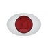 36969 by UNITED PACIFIC - Clearance/Marker Light - M3 Millenium "Glo" Light, Red LED/Red Lens, with Chrome Plastic Bezel, 5 LED