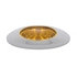 39324B by UNITED PACIFIC - Clearance/Marker Light - Phantom I, Amber LED/Amber Lens, Oval Design, with Reflector, 16 LED